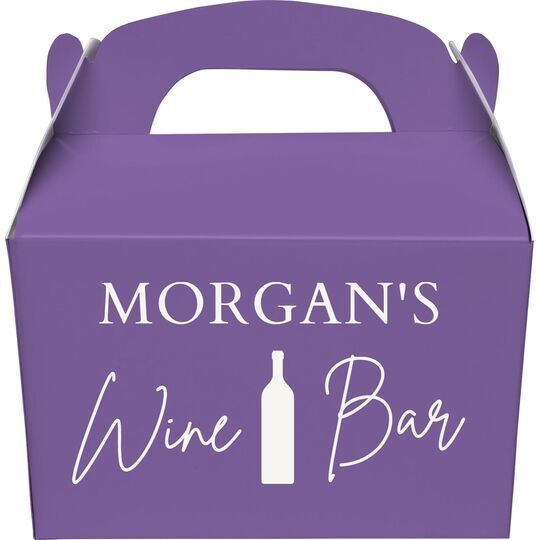 Wine Bar Gable Favor Boxes